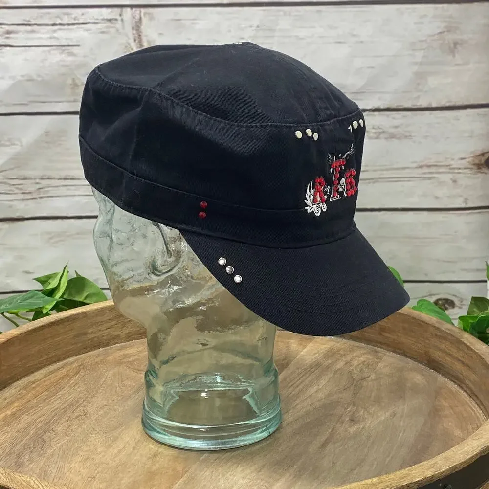 RTB Real Tough Babe Black Baseball Cap Hat Biker Babe Motorcycle H001